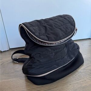 Stella & Dot Black Quilted Backpack